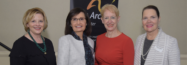 Above from left: Sally A. Paull, Senior Vice President, Human Resources, Regeneron; Tibi Guzmán, Executive Director/CEO, The Arc Westchester; Marsha Gordon, President/CEO, The Business Council of Westchester and Nancy Patota, Executive Director, The Arc Westchester Foundation